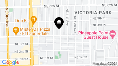 Map of 407 NE 10th Ave, Fort Lauderdale FL, 33301