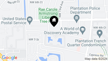 Map of 7353 NW 4th St, Plantation FL, 33317