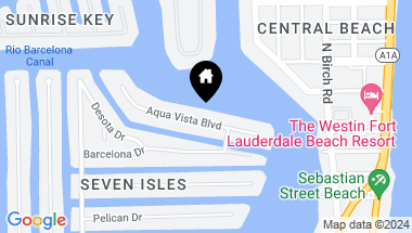 Map of 2519 Aqua Vista Blvd, Fort Lauderdale FL, 33301