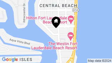 Map of 401 N Birch Road TH3, Fort Lauderdale FL, 33304