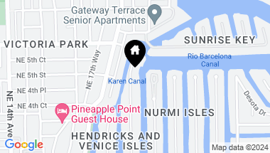 Map of 500 Hendricks Isle PH, Fort Lauderdale FL, 33301