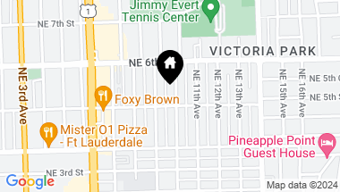 Map of 511 NE 10th Ave, Fort Lauderdale FL, 33301