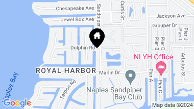 Map of 1660 Sandpiper ST, NAPLES FL, 34102