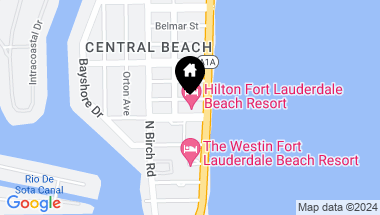 Map of 505 N Fort Lauderdale Beach Blvd Unit: 602, Fort Lauderdale FL, 33304