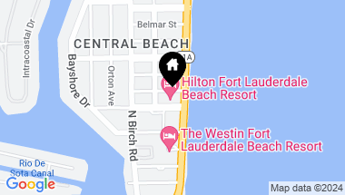 Map of 505 N Fort Lauderdale Beach Blvd Unit: 1010, Fort Lauderdale FL, 33304