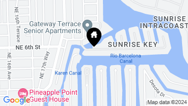 Map of 1924 Sunrise Key Blvd, Fort Lauderdale FL, 33304