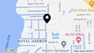 Map of 1570 Sandpiper ST, NAPLES FL, 34102