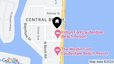 Map of 525 N Beach Boulevard 1701, Fort Lauderdale FL, 33304