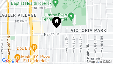 Map of 604 NE 9th Ave, Fort Lauderdale FL, 33304