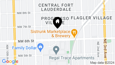 Map of 624 NW 4th Ave, Fort Lauderdale FL, 33311
