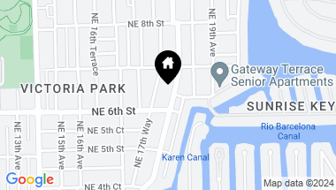 Map of 617 N Victoria Park Rd, Fort Lauderdale FL, 33304