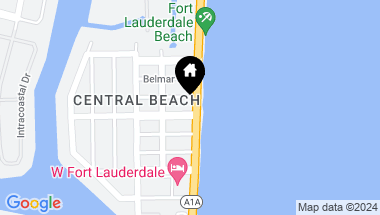 Map of 601 N Beach Blvd 1502, Fort Lauderdale FL, 33304