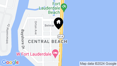 Map of 601 N Beach Blvd 1111, Fort Lauderdale FL, 33304