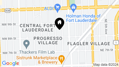 Map of 811 NW 1st Ave, Fort Lauderdale FL, 33311