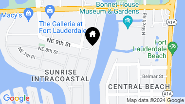 Map of 888 Intracoastal Dr 14D, Fort Lauderdale FL, 33304