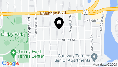 Map of 820 NE 17th Ave, Fort Lauderdale FL, 33304