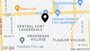 Map of 848 NW 2nd Ave, Fort Lauderdale FL, 33311