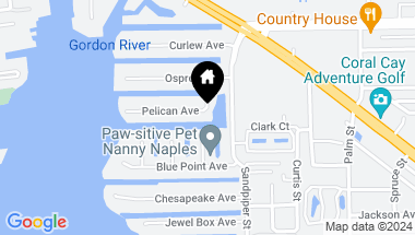 Map of 1590 Pelican AVE, NAPLES FL, 34102