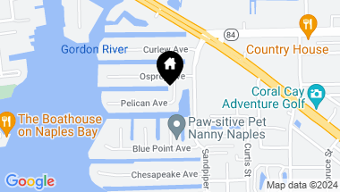Map of 1575 Pelican AVE, NAPLES FL, 34102