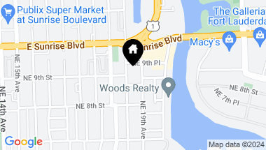 Map of 900 NE 18th Ave 702, Fort Lauderdale FL, 33304