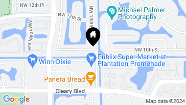 Map of 10040 NW 10th St, Plantation FL, 33322