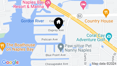 Map of 1585 Pelican AVE, NAPLES FL, 34102
