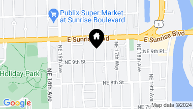 Map of 916 NE 17th Ave # 1, Fort Lauderdale FL, 33304