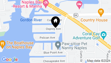 Map of 1585 Pelican AVE, NAPLES FL, 34102