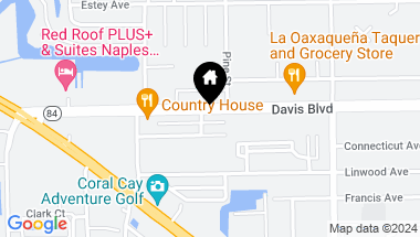 Map of 2432 Davis BLVD, NAPLES FL, 34104
