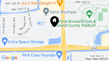 Map of 4029 NW 11th Dr, Lauderhill FL, 33313