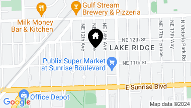 Map of 1120 NE 13th Ave, Fort Lauderdale FL, 33304