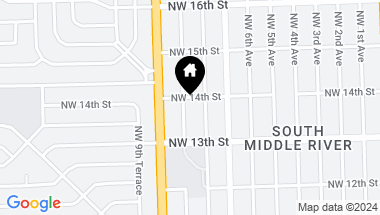 Map of 1336 NW 8th Ave, Fort Lauderdale FL, 33311
