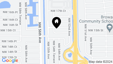 Map of 5411-5415 NW 15th Ct, Lauderhill FL, 33313