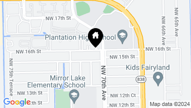 Map of 7020 NW 16th St, Plantation FL, 33313