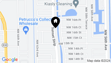 Map of 1600 NW 61st Ave, Sunrise FL, 33313