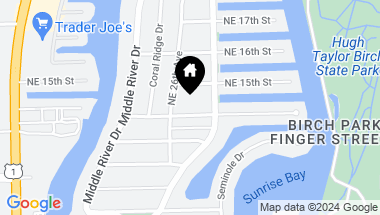 Map of 2615 NE 14th Street, Fort Lauderdale FL, 33304