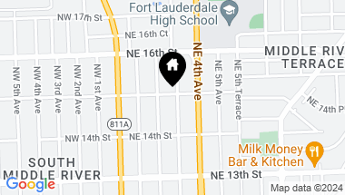 Map of 214-216 NE 15 Street, Fort Lauderdale FL, 33304
