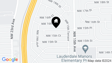Map of 1612 NW 15th Pl, Fort Lauderdale FL, 33311