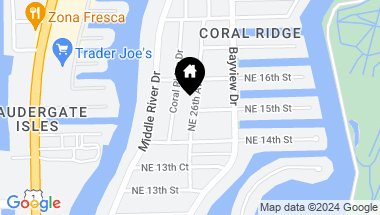 Map of 1501 NE 26th Ave, Fort Lauderdale FL, 33304