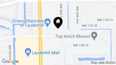 Map of 1601 NW 38th Ave, Lauderhill FL, 33311