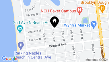 Map of 414 2nd AVE N, NAPLES FL, 34102