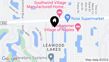 Map of 518 Leawood CIR, NAPLES FL, 34104