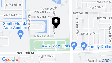 Map of 2180 NW 32nd Ter, Lauderdale Lakes FL, 33311