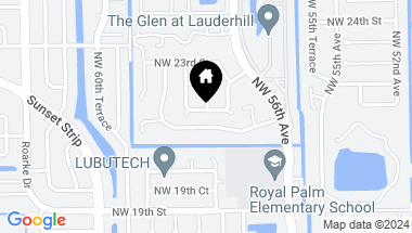 Map of 5611 NW 21st Street 8-A, Lauderhill FL, 33313