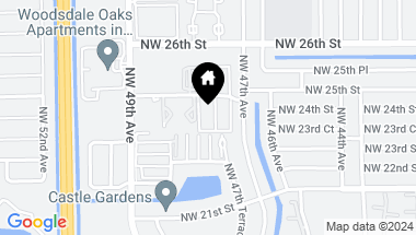 Map of 4780 NW 24th Ct C-104, Lauderdale Lakes FL, 33313