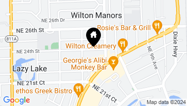 Map of 516 NE 24TH ST, Wilton Manors FL, 33305