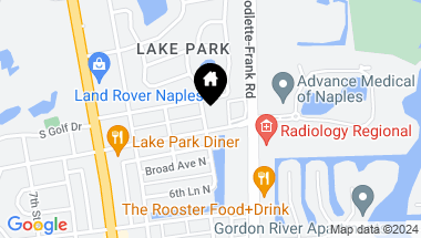 Map of 732 12th ST N, NAPLES FL, 34102