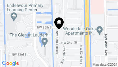 Map of 2446 NW 55th Terrace, Lauderhill FL, 33313