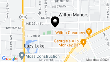 Map of 306 NE 25 Street, Wilton Manors FL, 33305