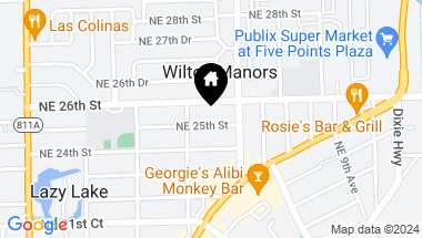 Map of 519 NE 25TH ST, Wilton Manors FL, 33305